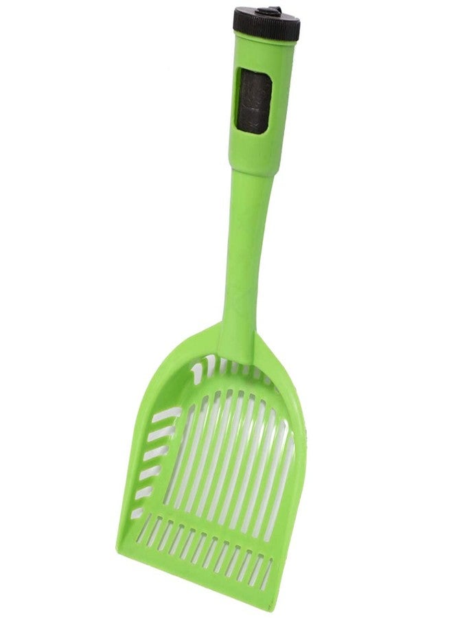 مجرفة فضلات القطط من Pups&Pets، مجرفة بلاستيكية سهلة التنظيف، تأتي مع 15 كيسًا لجمع الفضلات - قد يختلف اللون